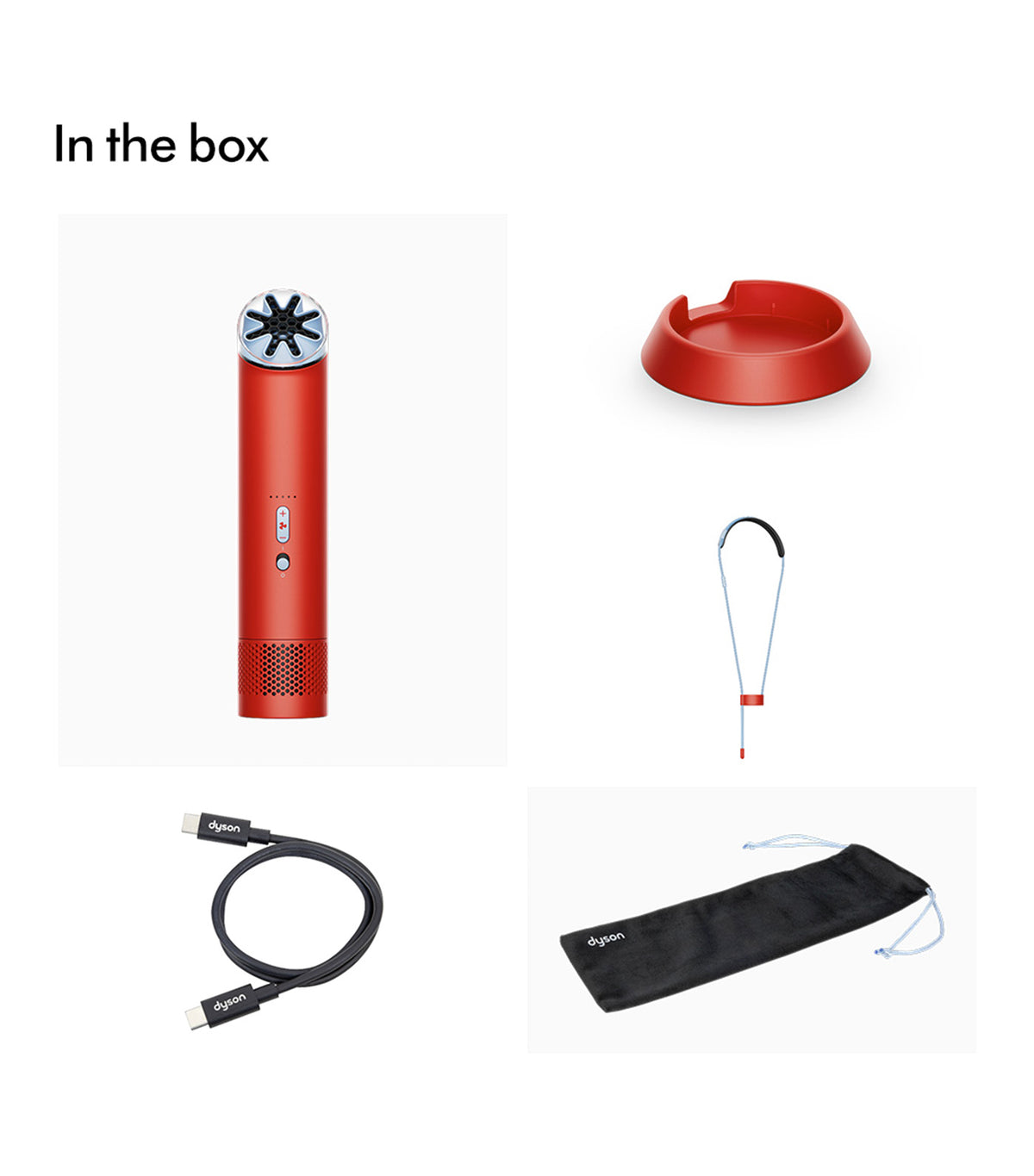 Hushjet Mini Portable Fan Scarlet/Red