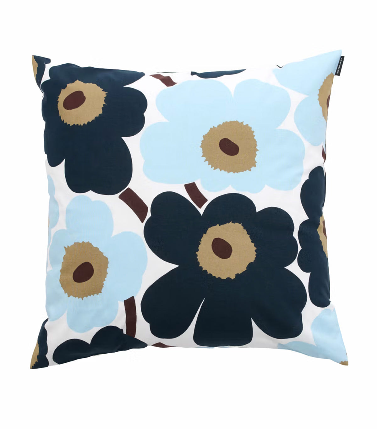 Pieni Unikko Cushion Cover White/Blueberry/Cold Blue