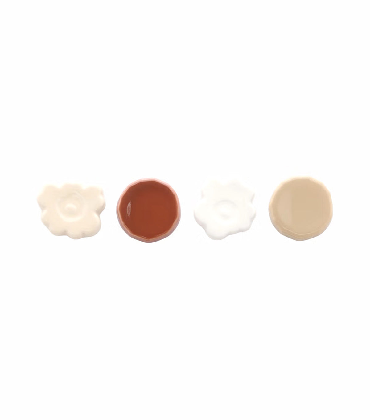 Unikko & Kivet Chopstick Holder Beige/Chestnut/White/Light Brown (4 Pieces)