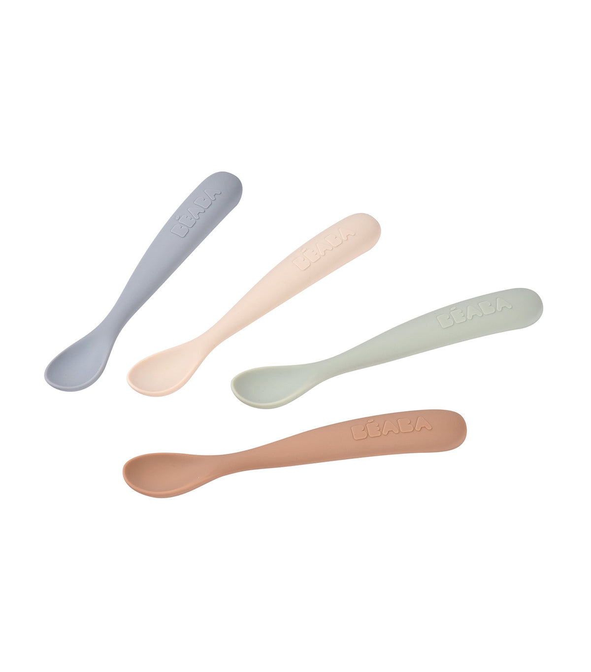 Set of 4 1st-Age Spoons Natural Assorted