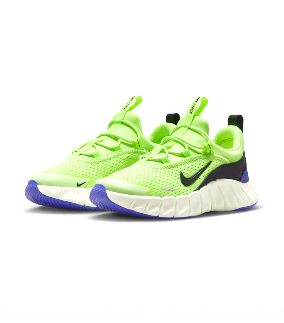 Free Ride Younger Kids' Running Shoes Volt Tint/Black Spruce/Lapis/Volt Ice