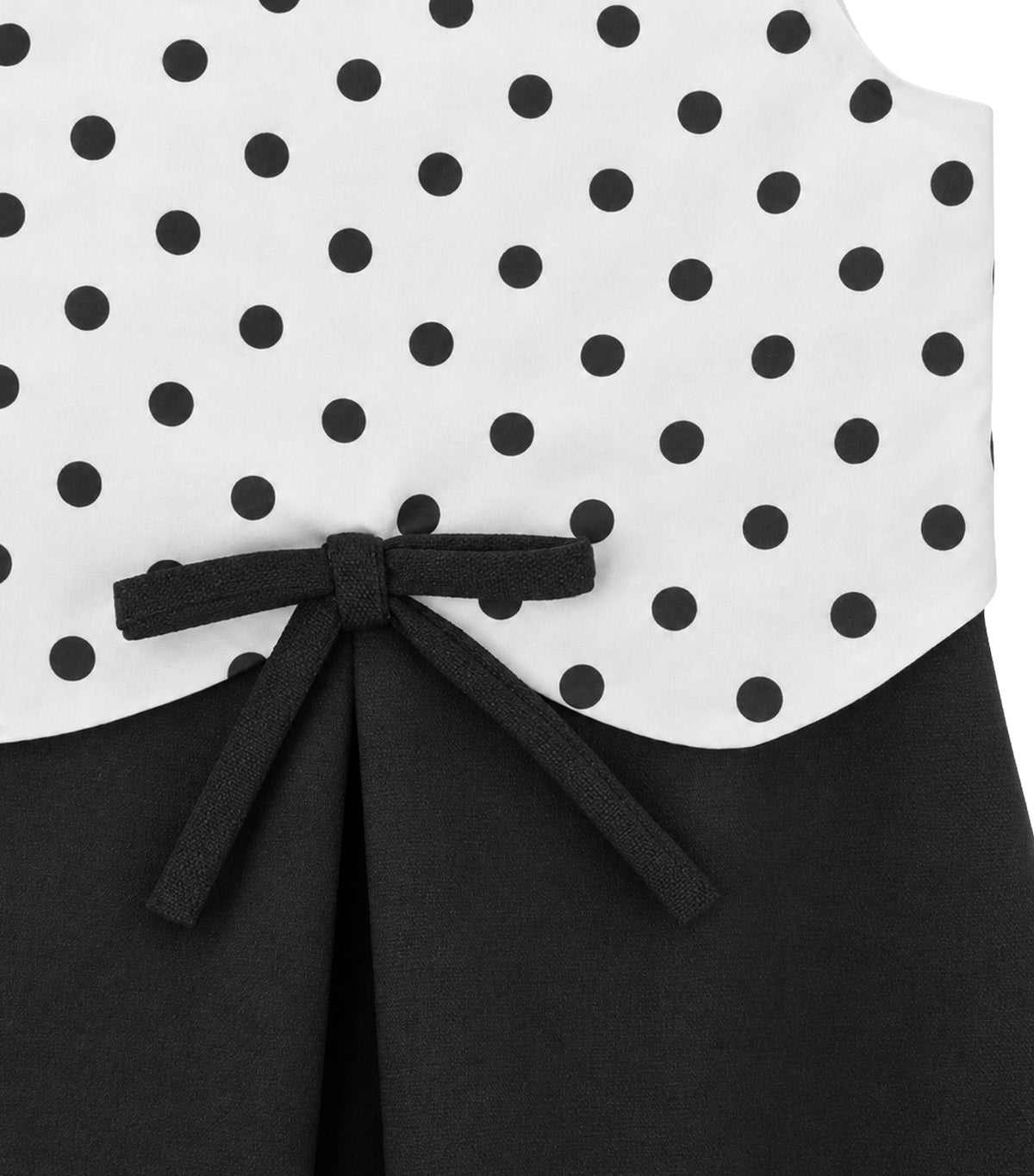 Caitlin Girls A-Line Dress White/Black