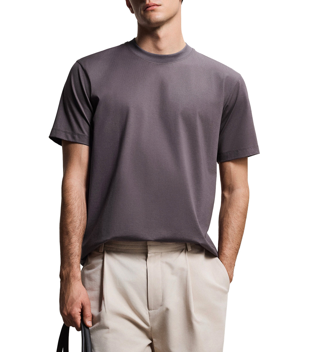 Men's Icon "The One Collection" Fashion Round Neck T-Shirt Dark Purple
