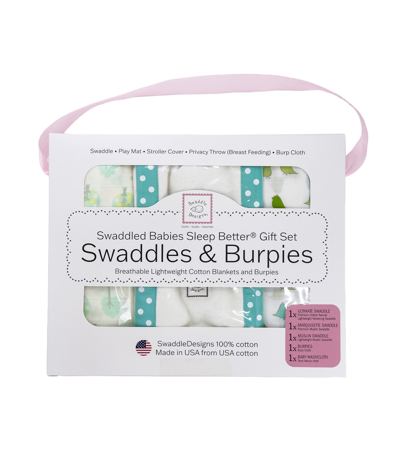 Babies Sleep Better® Swaddles & Burpies Gift Set TL001