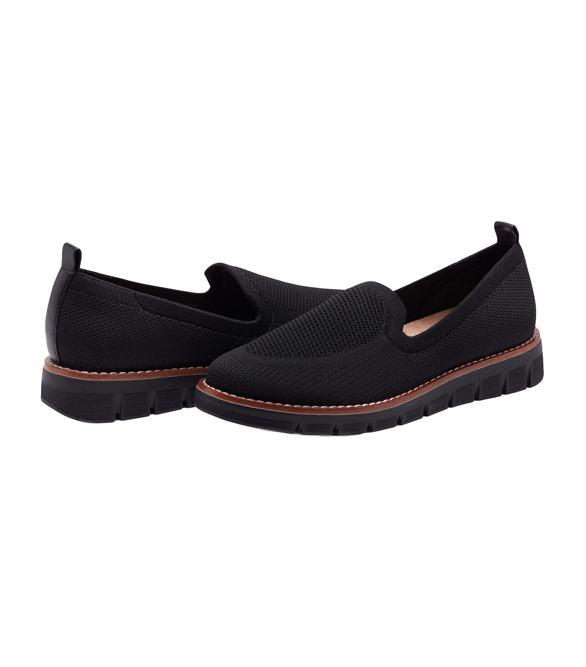 Valina Casual Slip On Flats Black