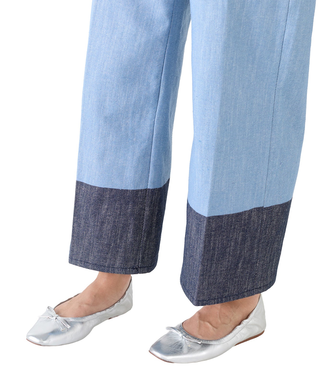 Mariella Cropped Double Denim Blue