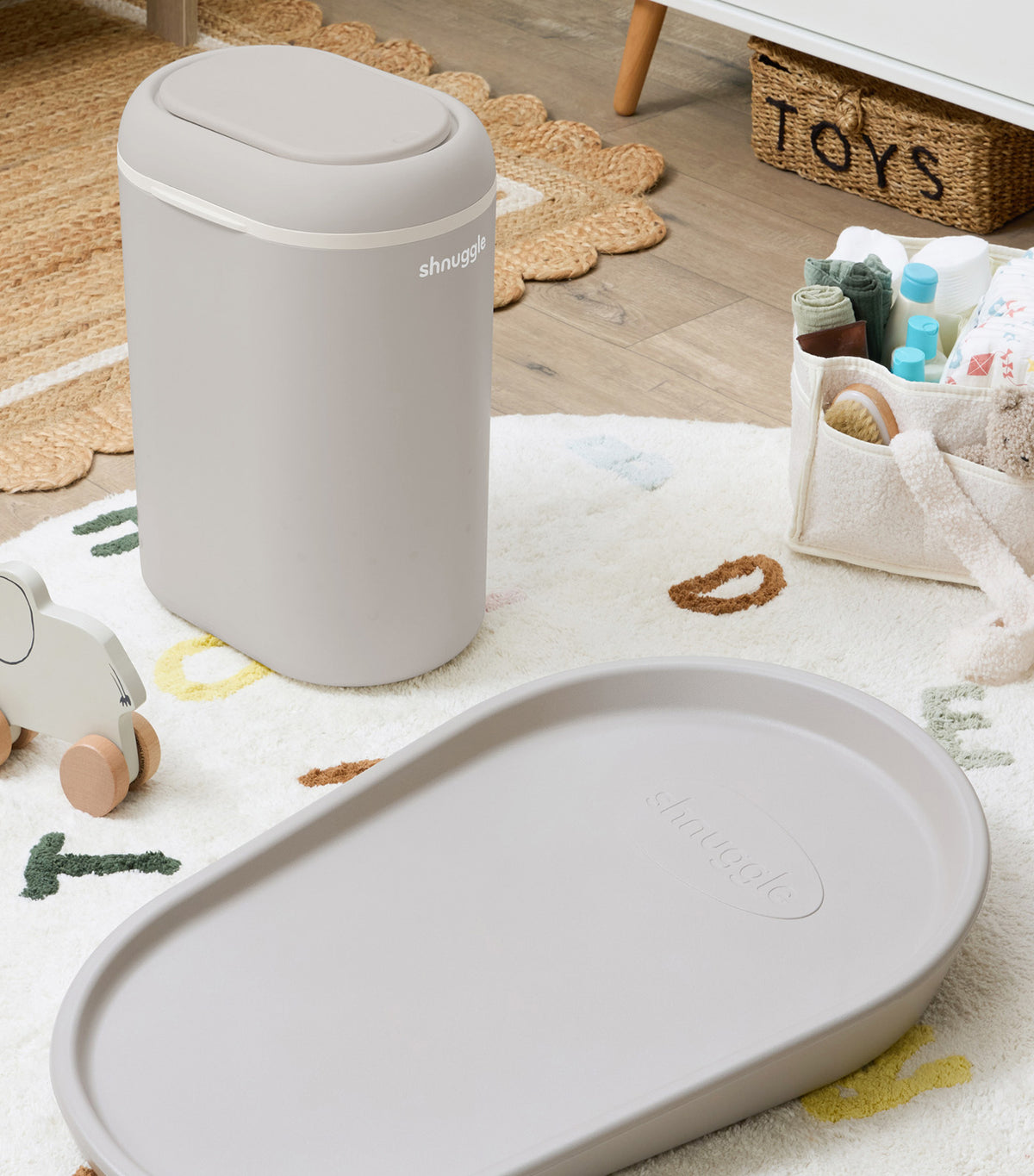 Eco-Touch Nappy Bin Taupe
