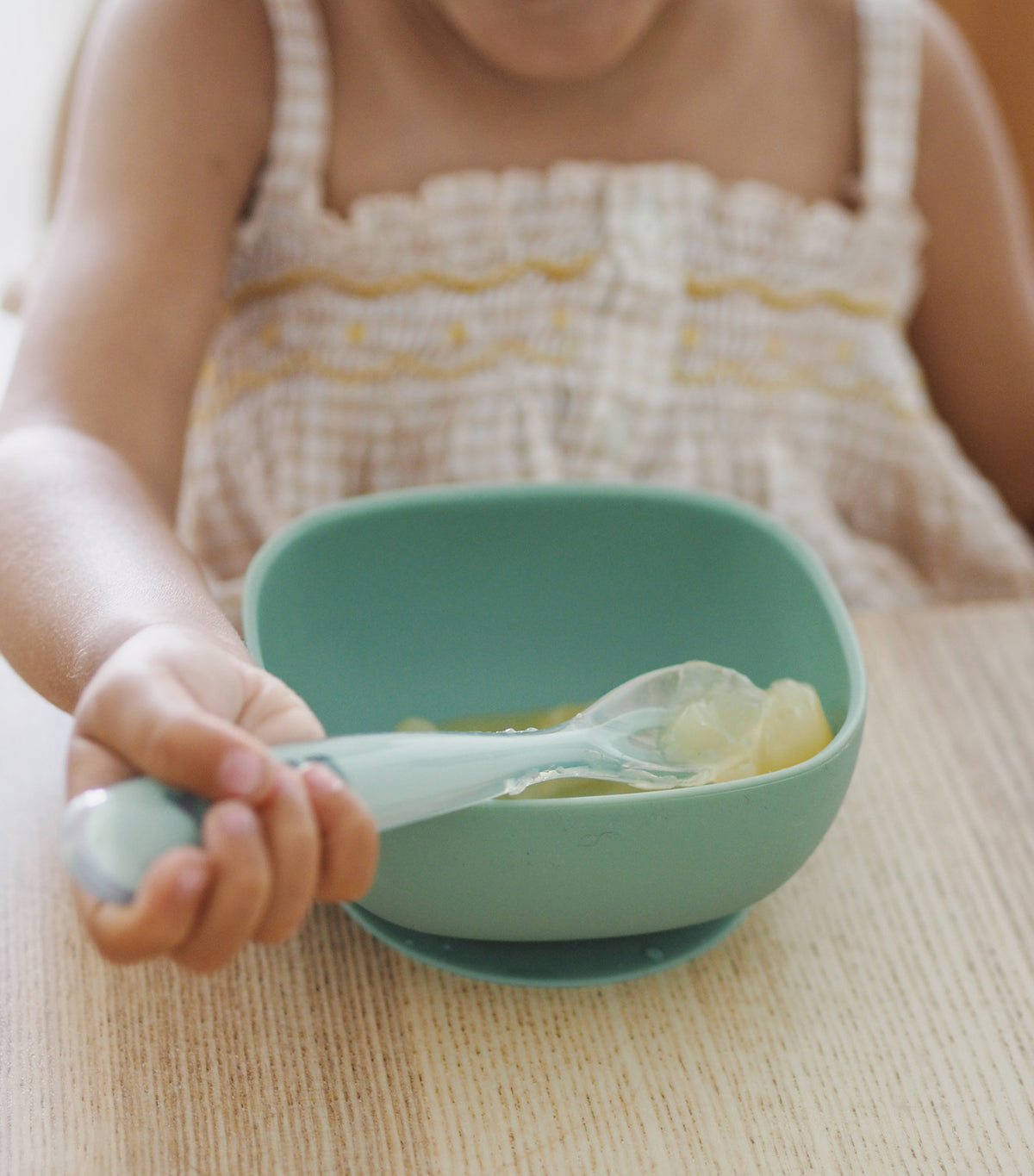 Suction Bowl Sage Green