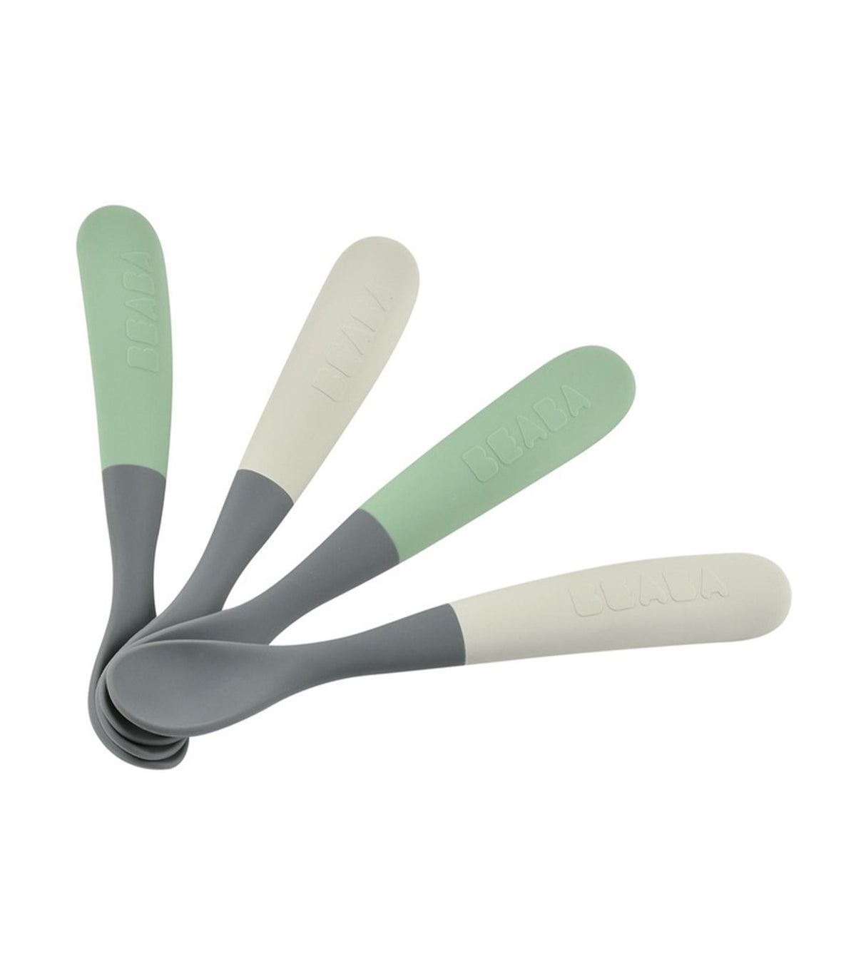 Ergonomic 1st Age 4-Piece Spoon Mineral/Sage