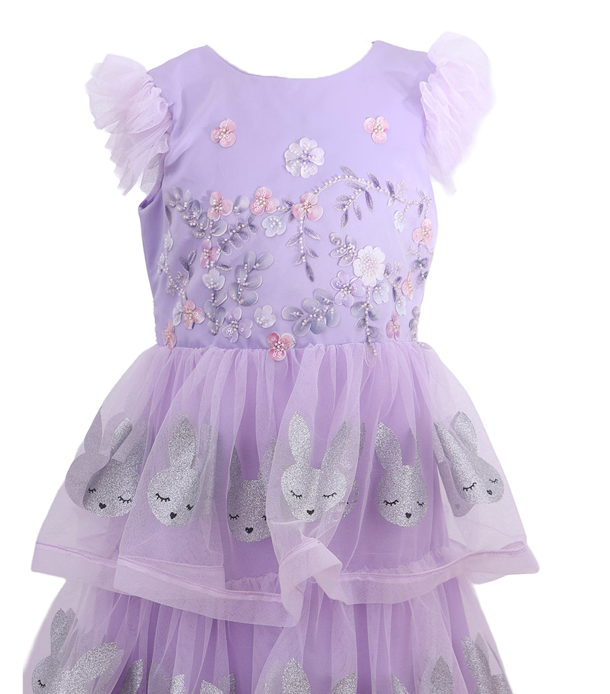 Bunny Lilac Horsehair Gown with 3 Layers