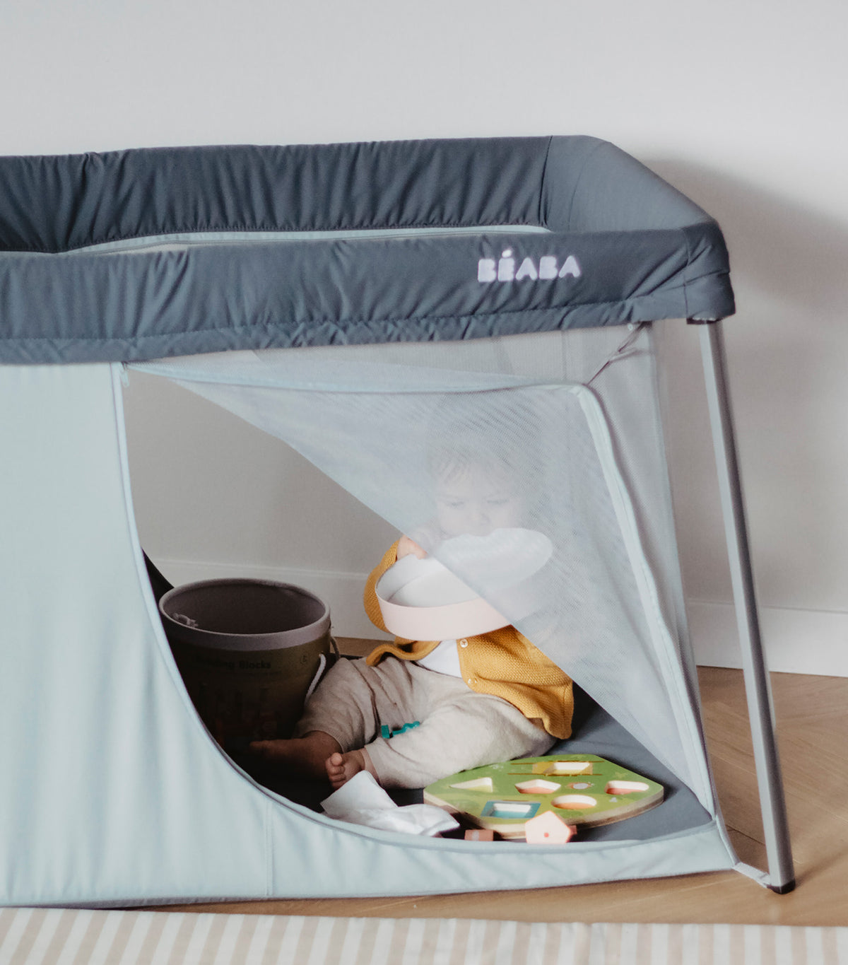 3-in-1 Travel Cot Mineral Gray
