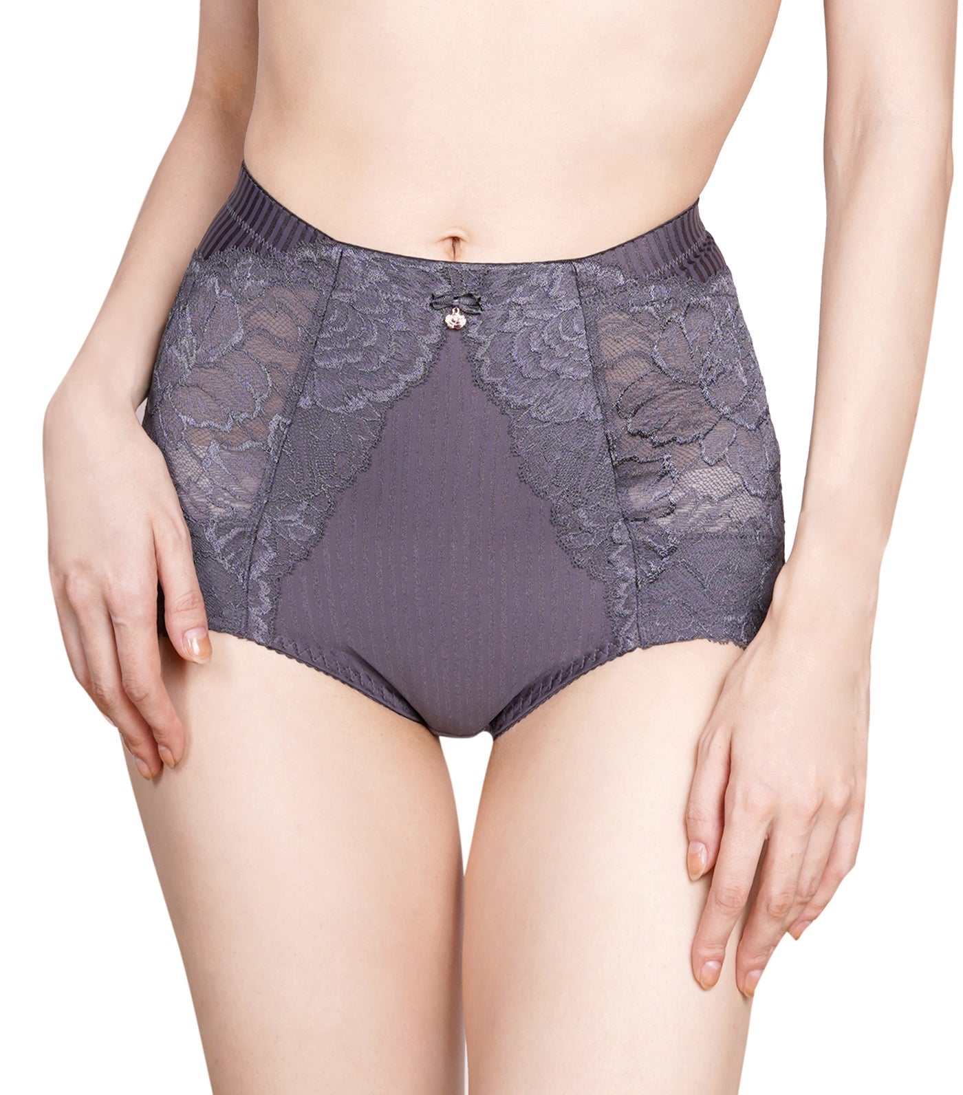 Florale Peony Panty Girdle Dark Gray