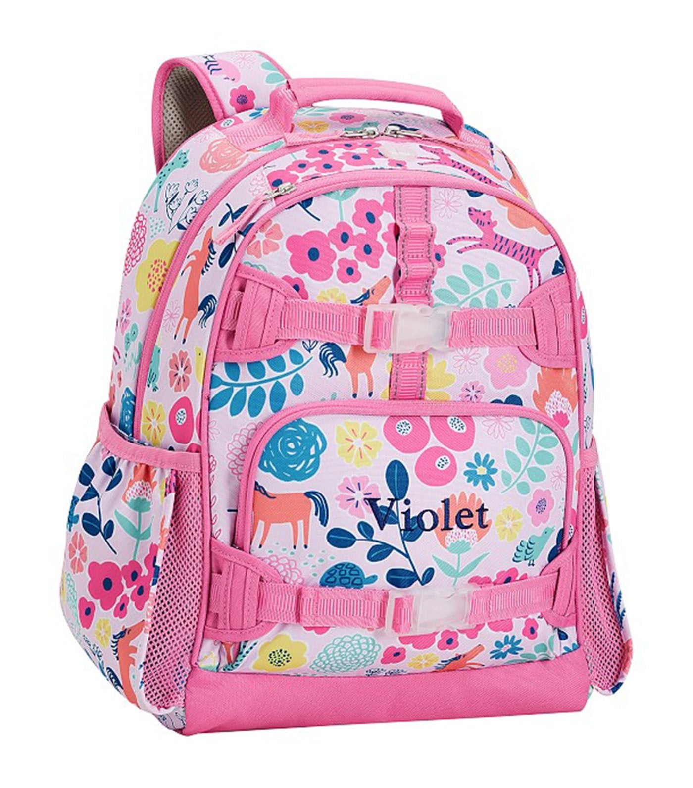 pottery barn kids mackenzie pink sasha's garden backpack large