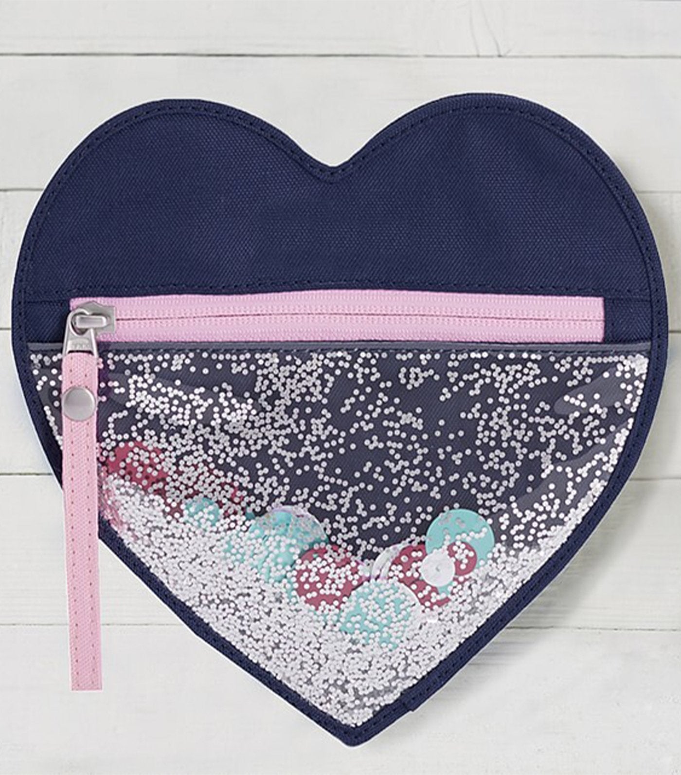 pottery barn kids mackenzie heart shaped pouch