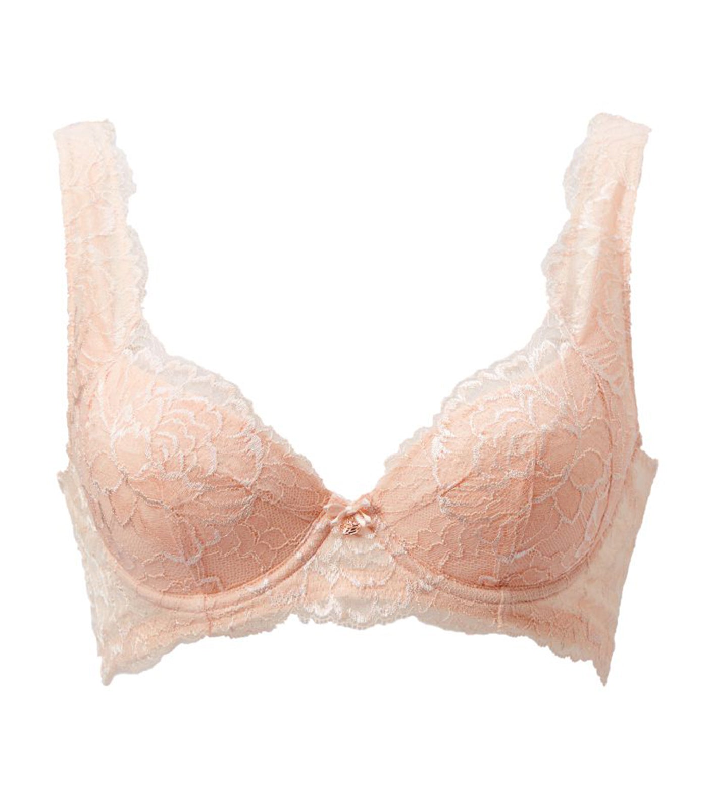 Florale Peony Full Cup Bra Pale Orange