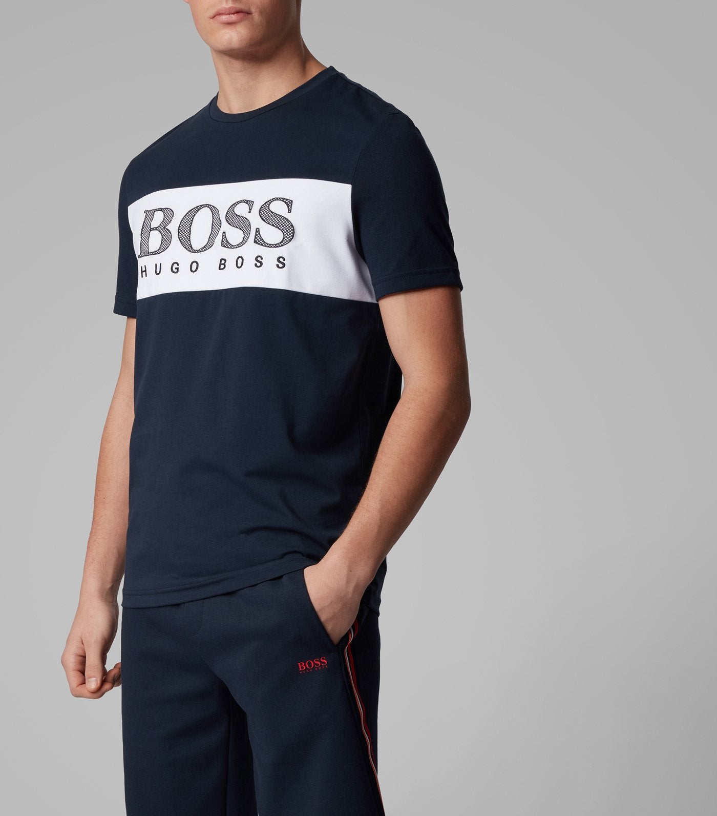 Tee 6 Color-Block T-Shirt Dark Blue