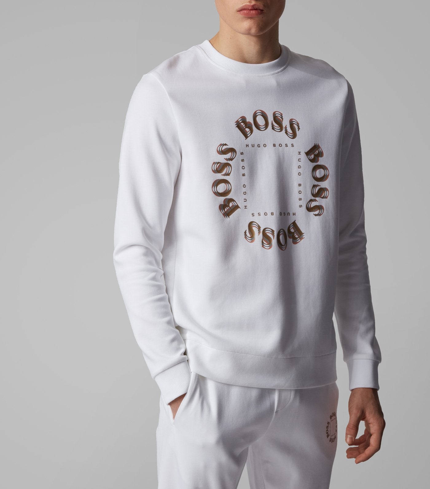 Salbo Circle Double-Faced Sweatshirt White