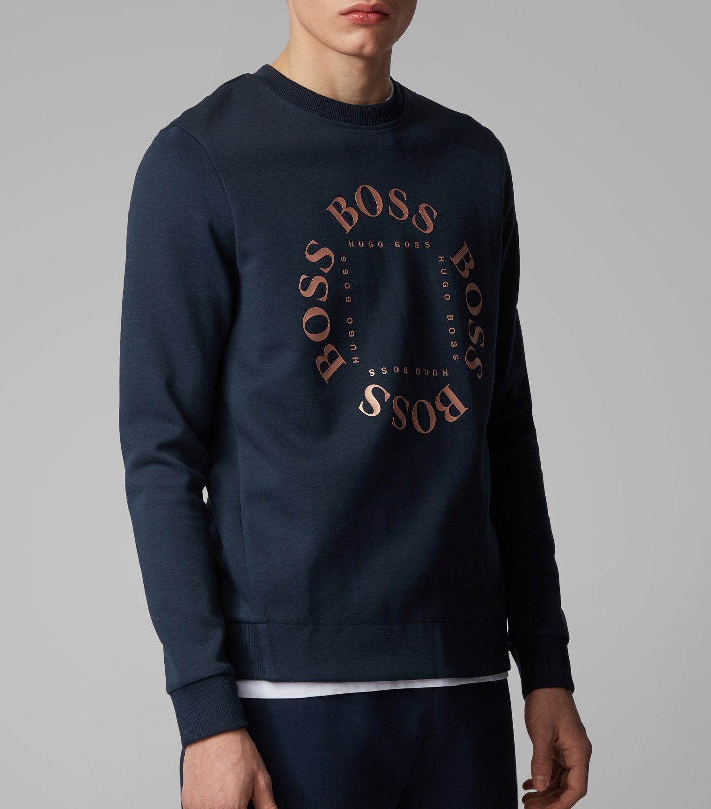 Salbo Circle Double-Faced Sweatshirt Dark Blue