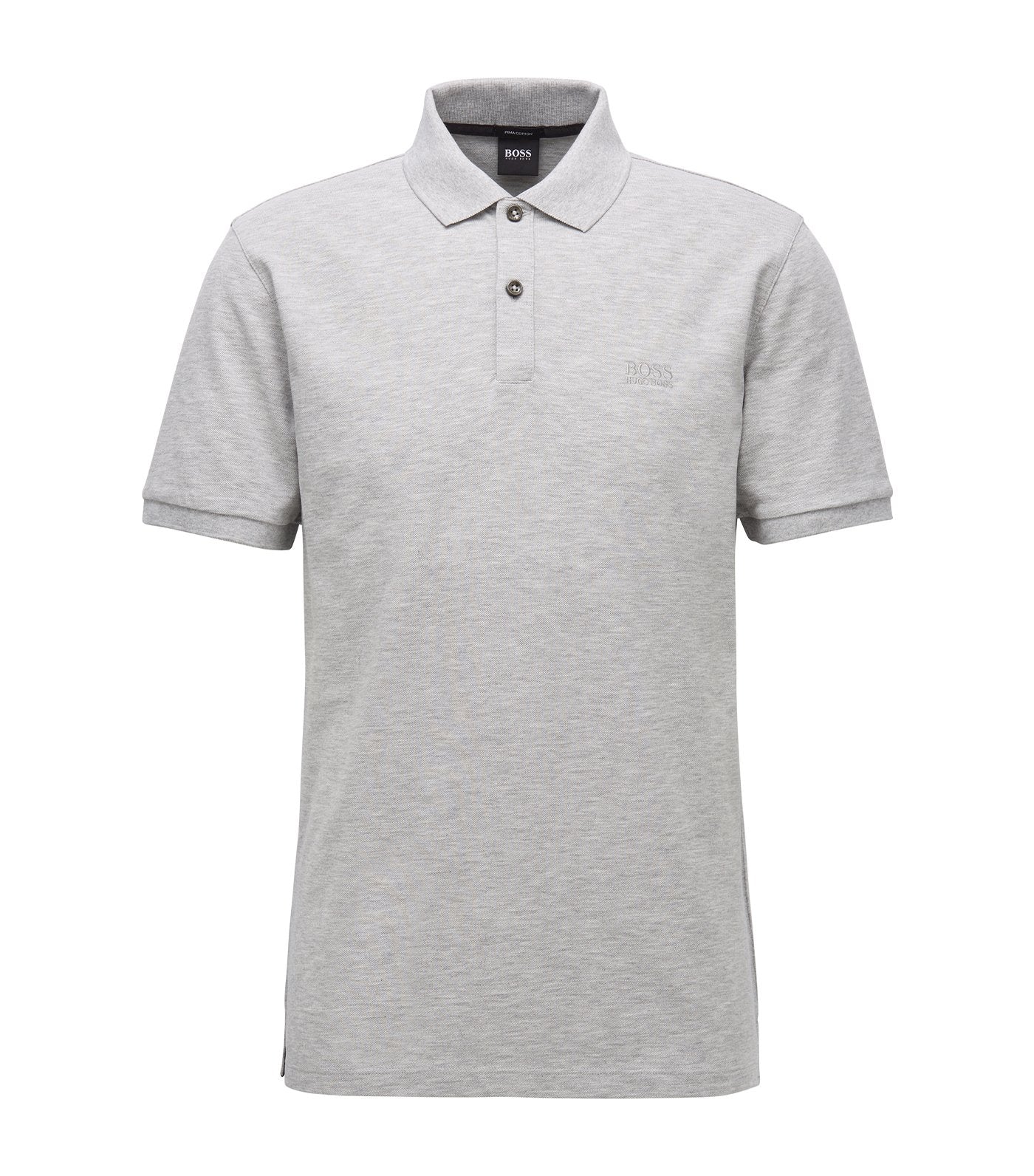Pallas Pima-Cotton Piqué Polo Shirt Light Gray