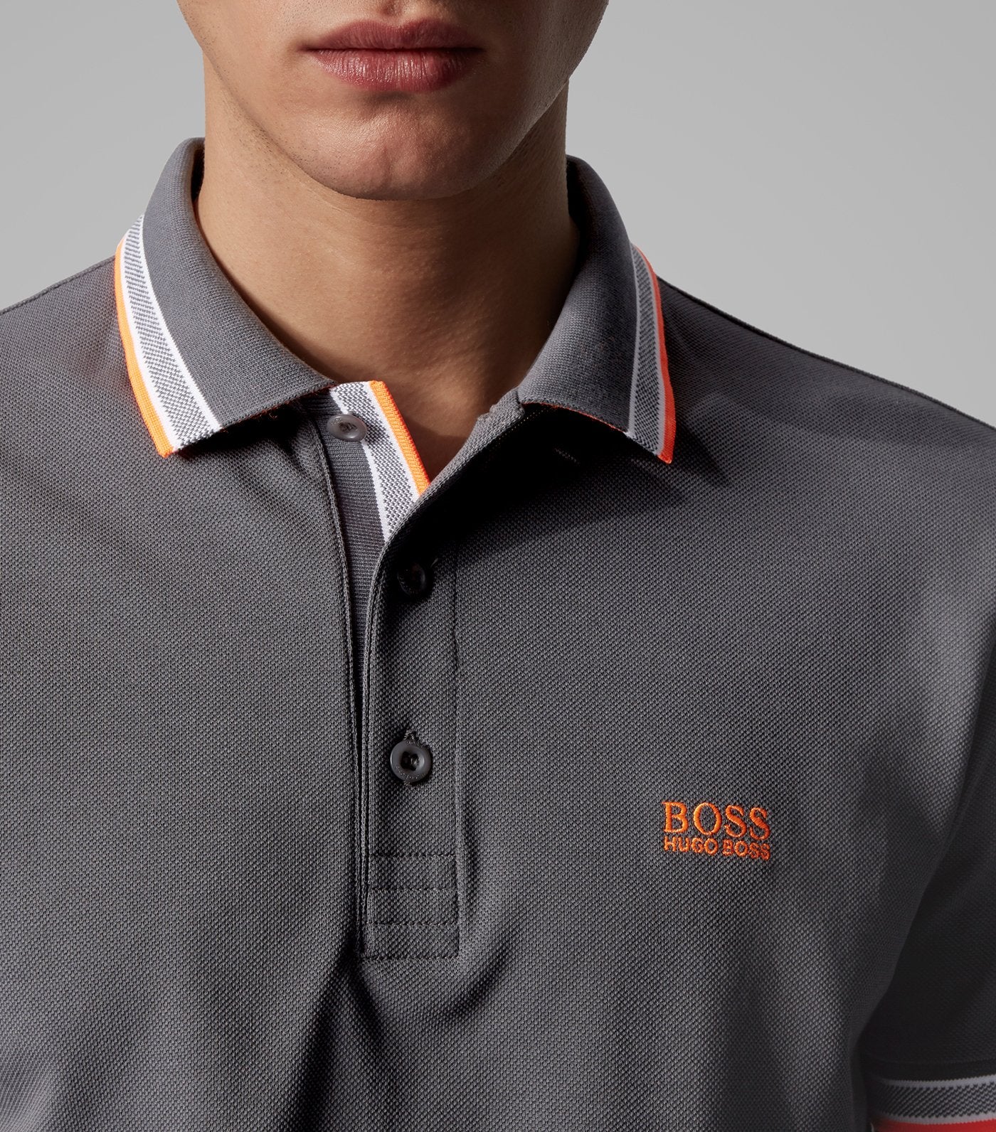Paddy Cotton-Piqué Polo Shirt Dark Gray