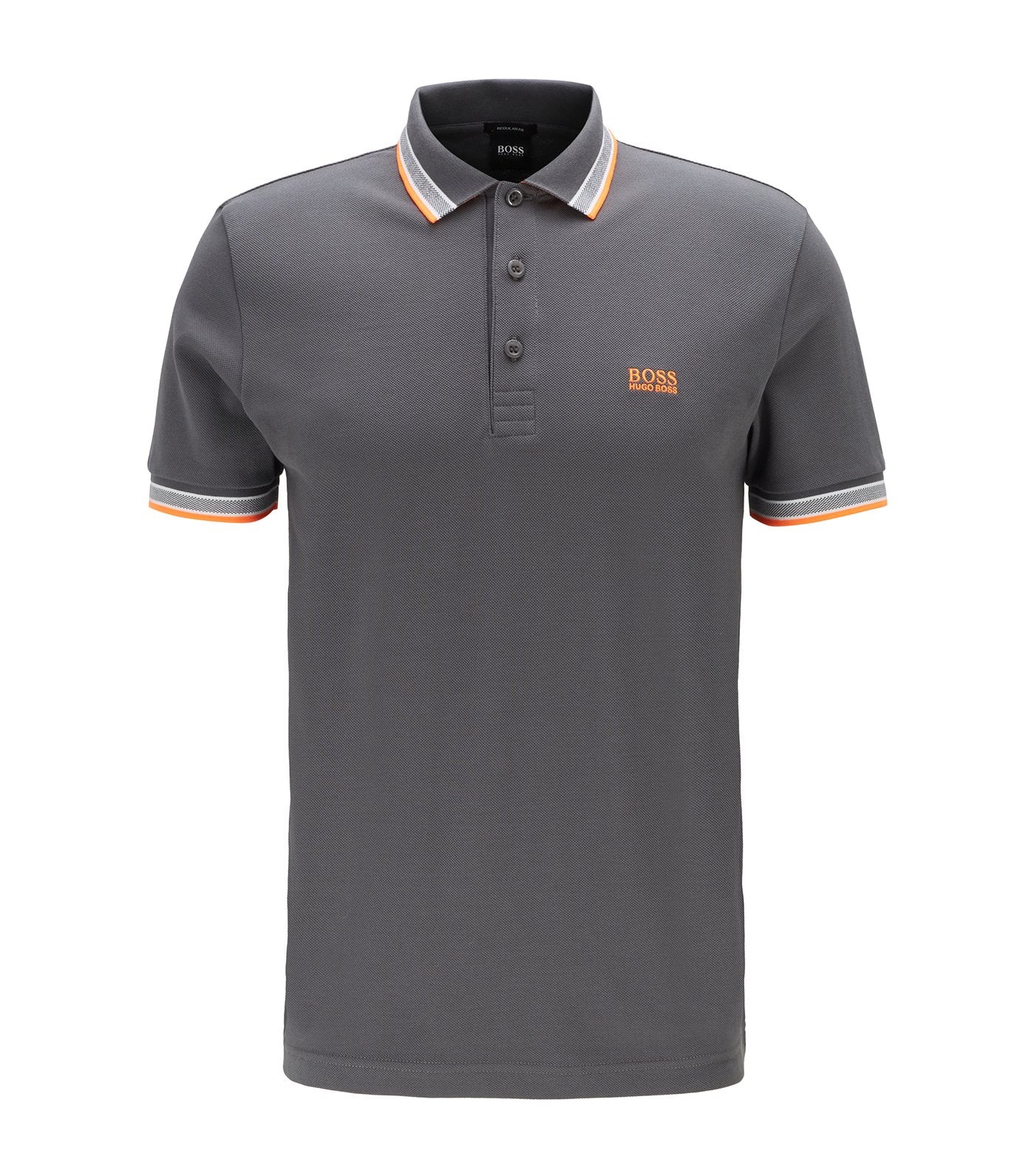 Paddy Cotton-Piqué Polo Shirt Dark Gray