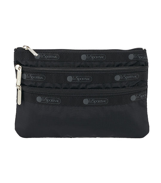 3-Zip Cosmetic Recycled Black