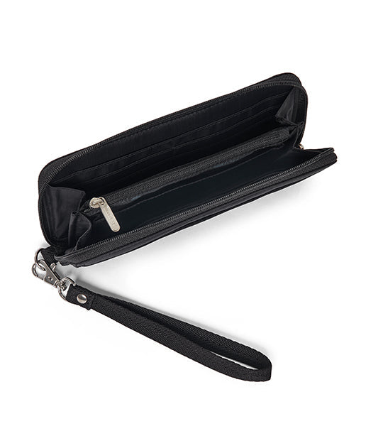 Tech Wallet Wristlet Recycled Black