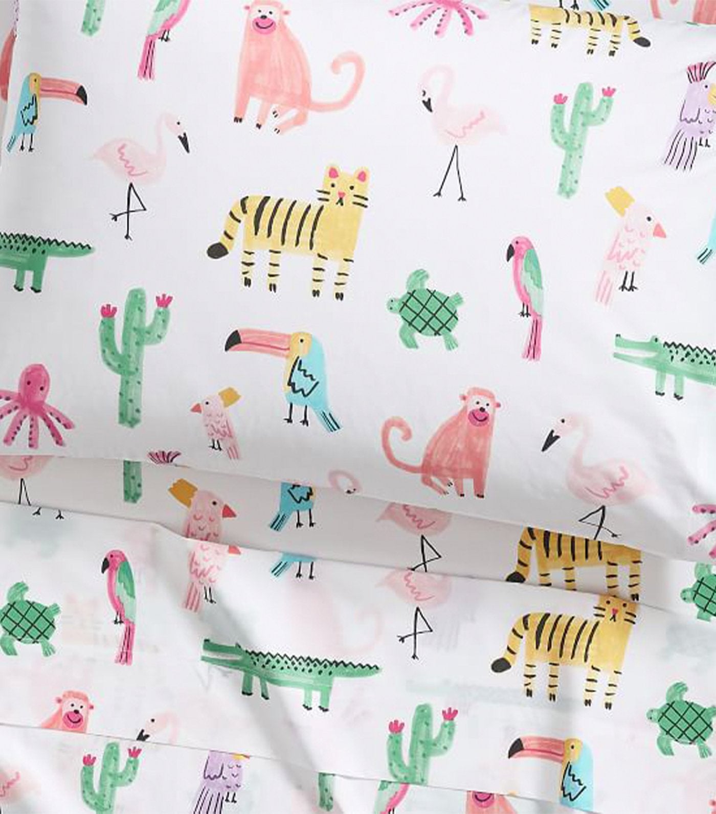 pottery barn kids organic silly palm beach sheet set
