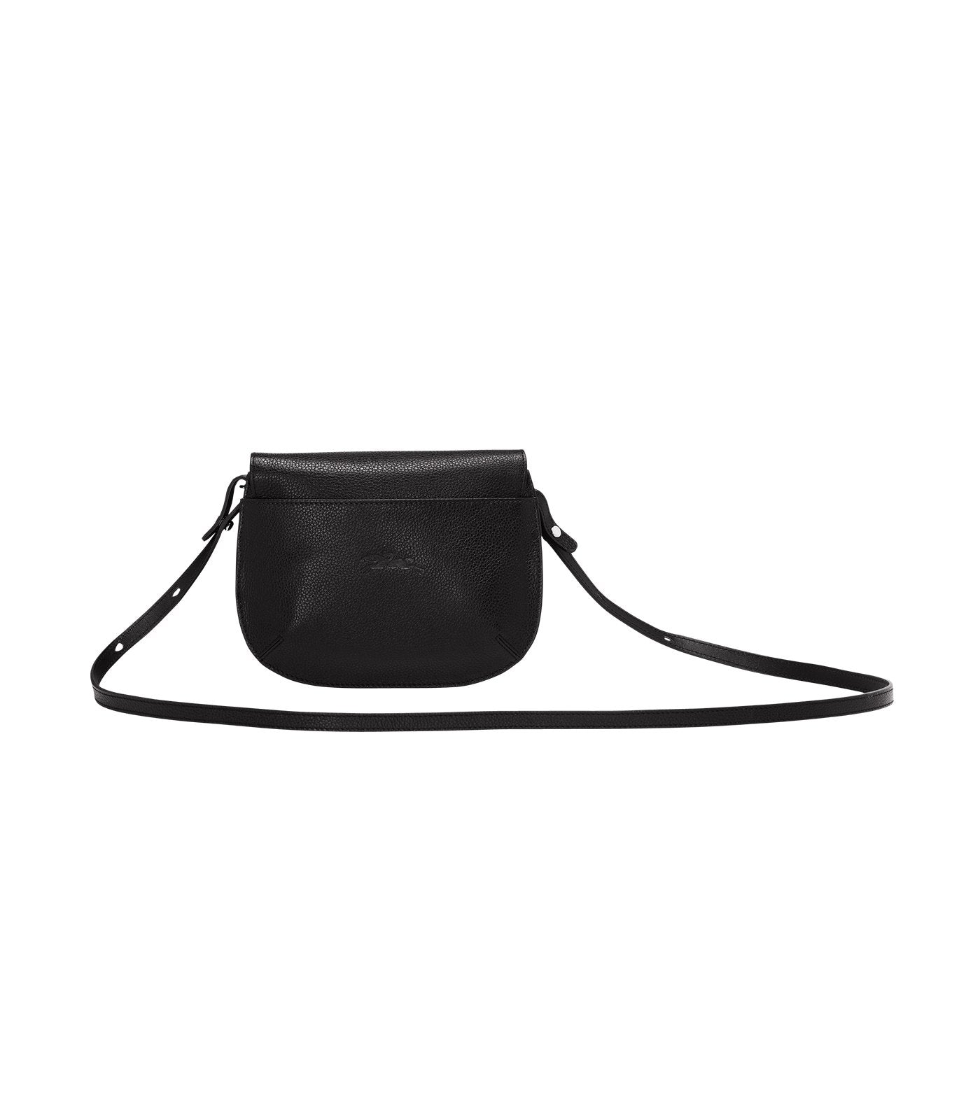 Longchamp Le Foulonné Saddle Crossbody Bag Black