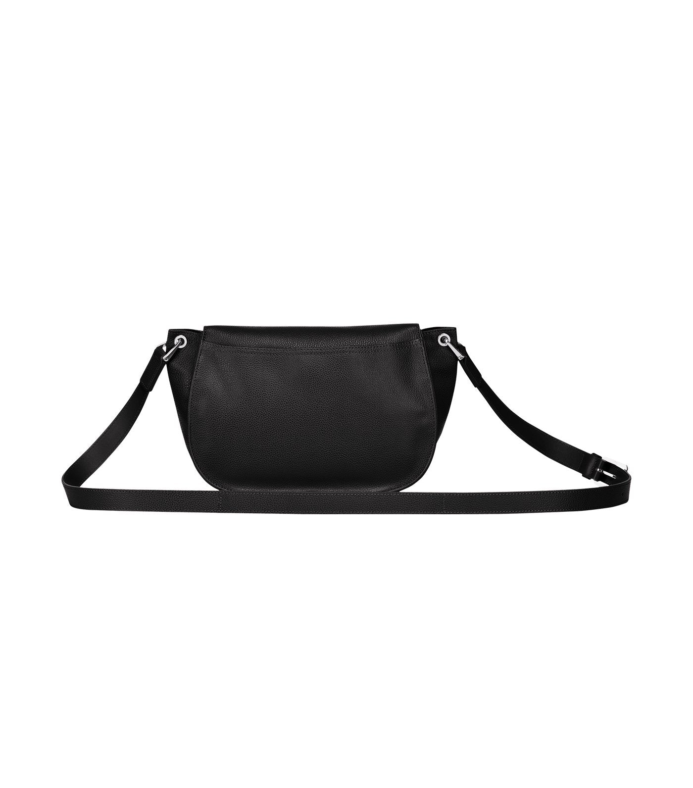 Longchamp Le Foulonné Hobo Crossbody Bag Black