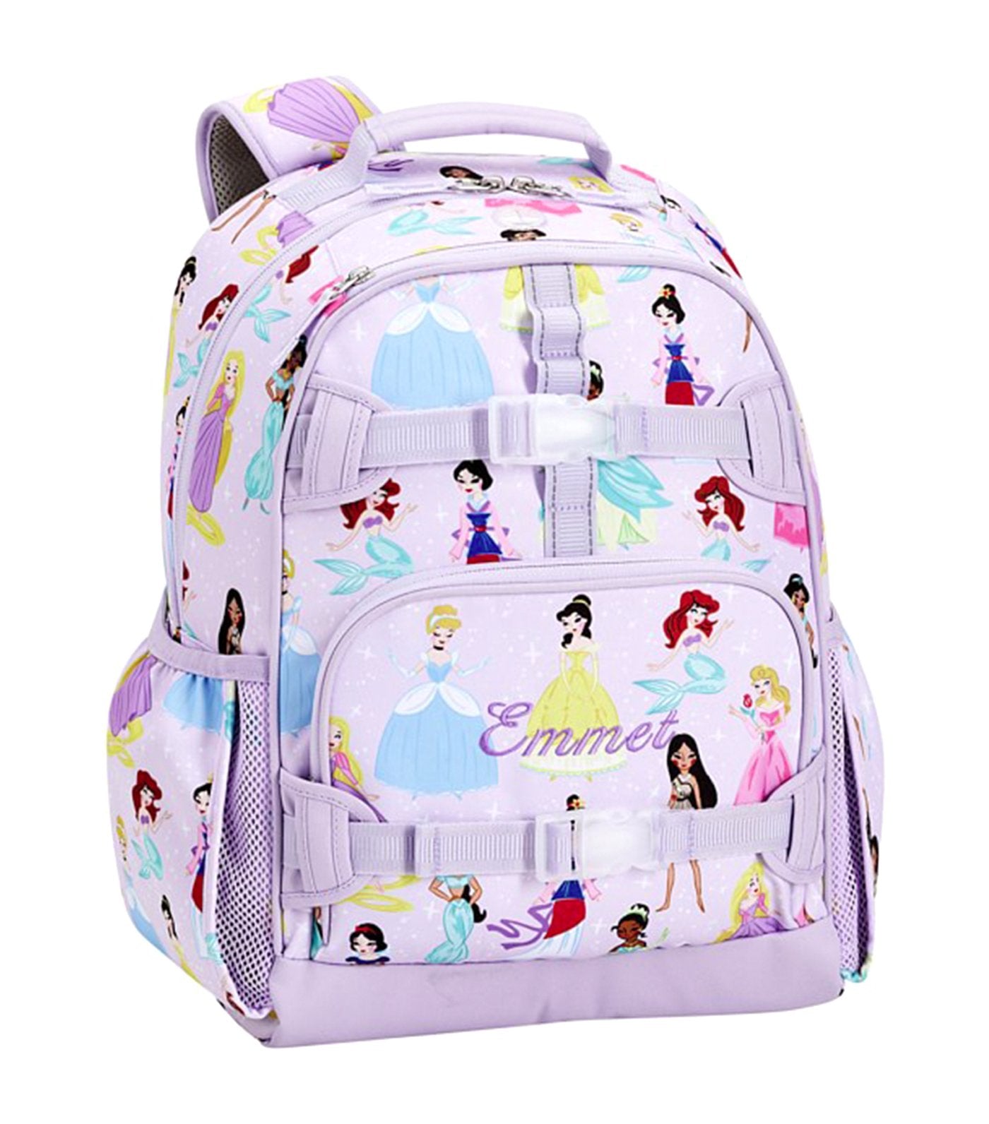pottery barn kids mackenzie lavender disney princess backpack large