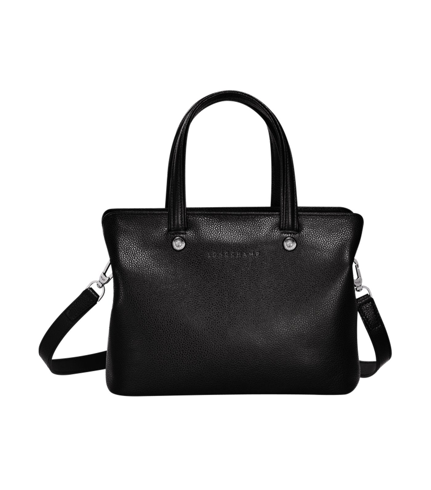 Le Foulonné Top-Handle Bag S Black