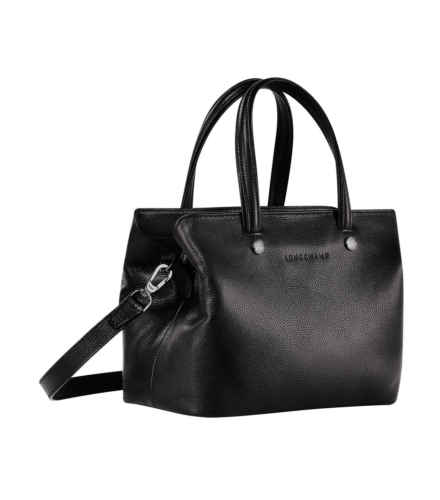 Le Foulonné Top-Handle Bag S Black