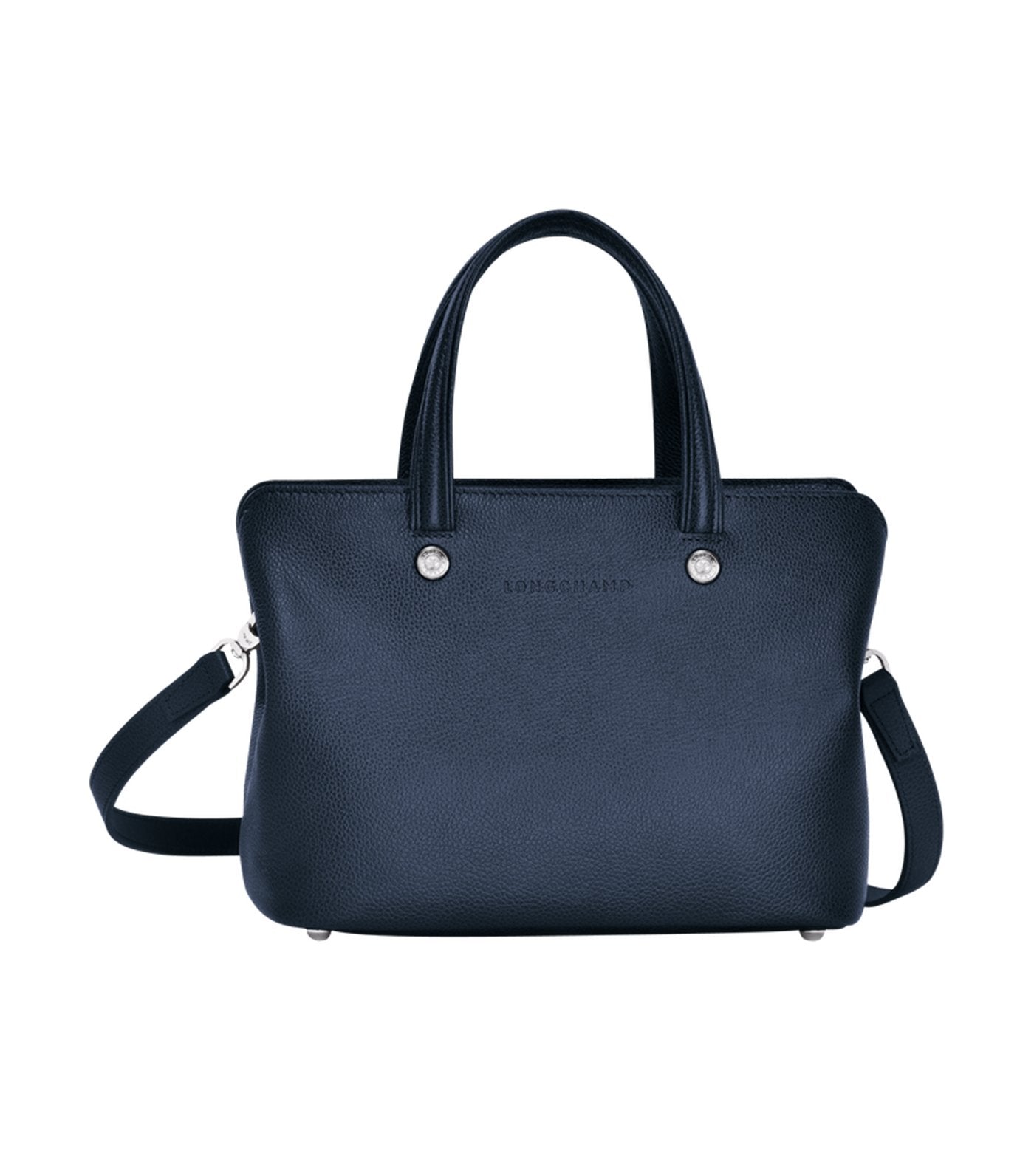 Le Foulonné Top-Handle Bag S Navy