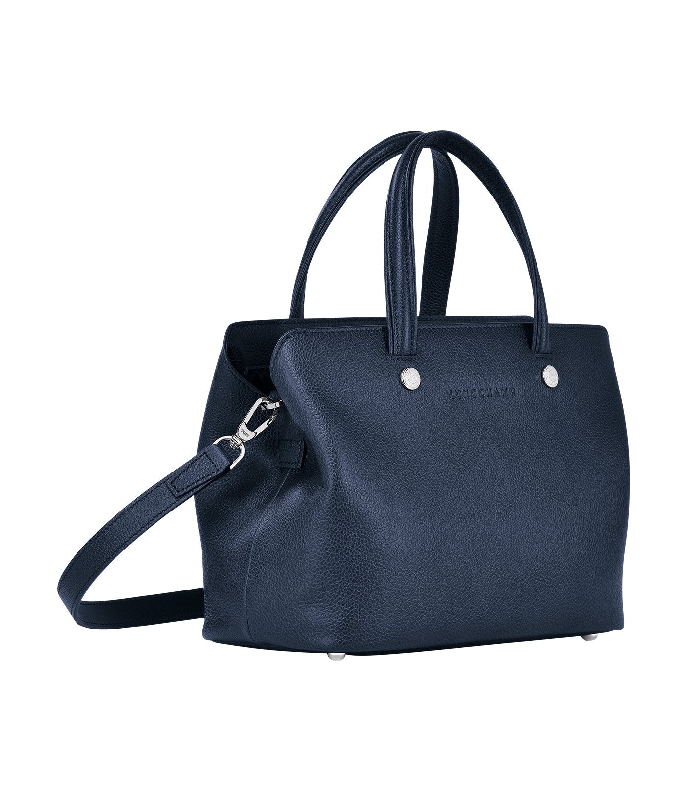 Le Foulonné Top-Handle Bag S Navy