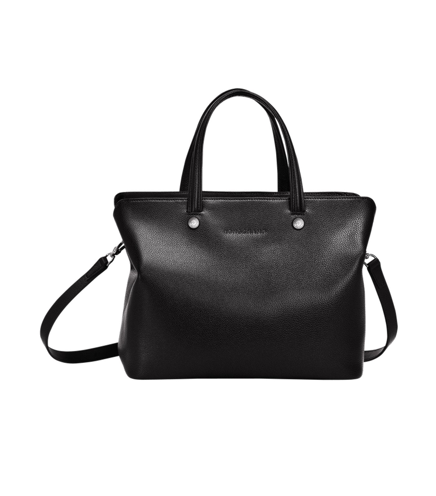 Le Foulonné Top-Handle Bag M Black