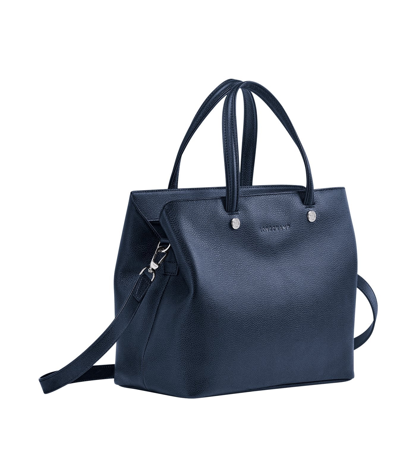 Le Foulonné Top-Handle Bag M Navy