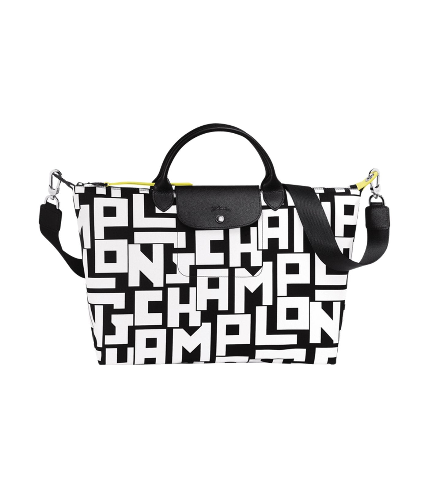 Le Pliage LGP Top-Handle L Black and White