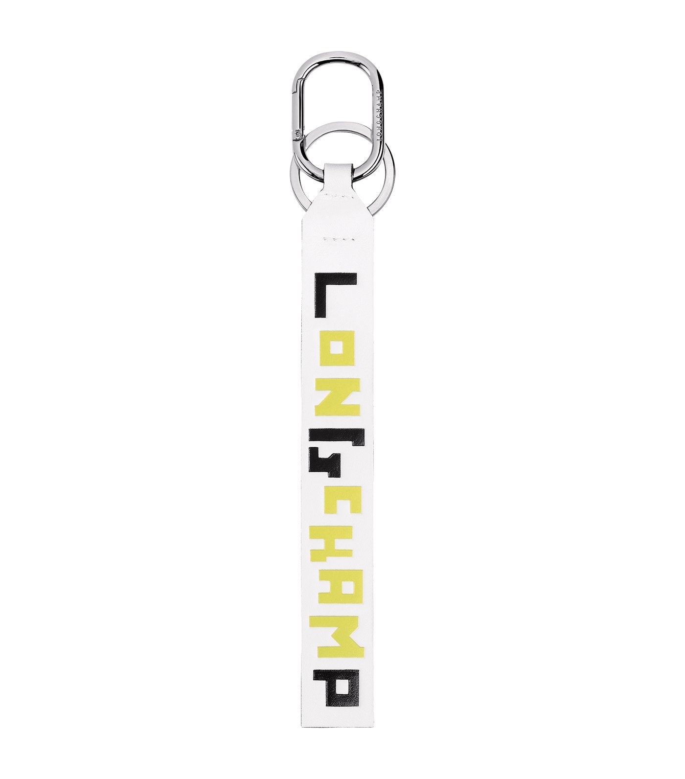 Le Pliage Cuir LGP Key Ring White