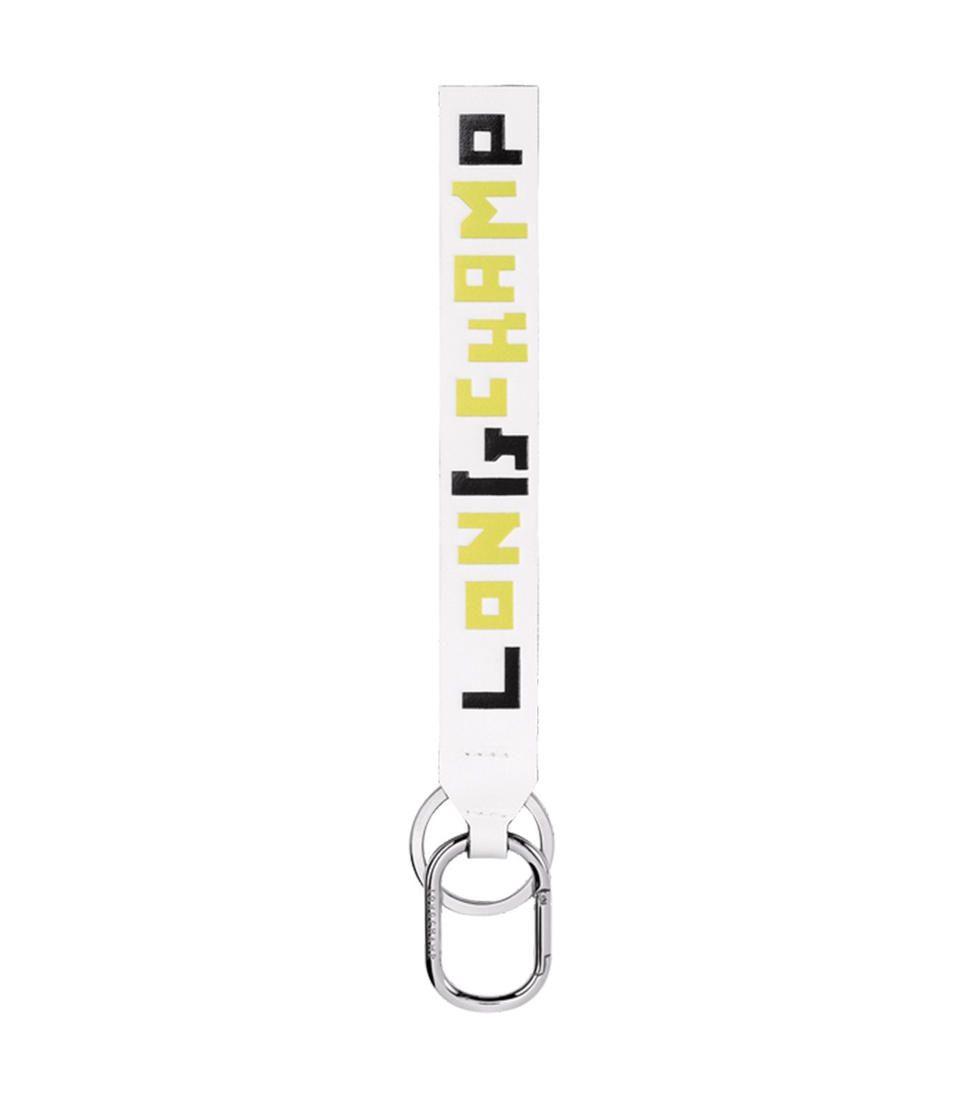 Le Pliage Cuir LGP Key Ring White