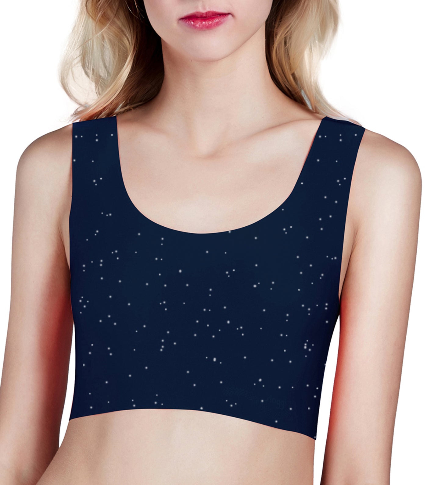 sloggi ZERO Feel Pull-On Print Bra Navy Blue