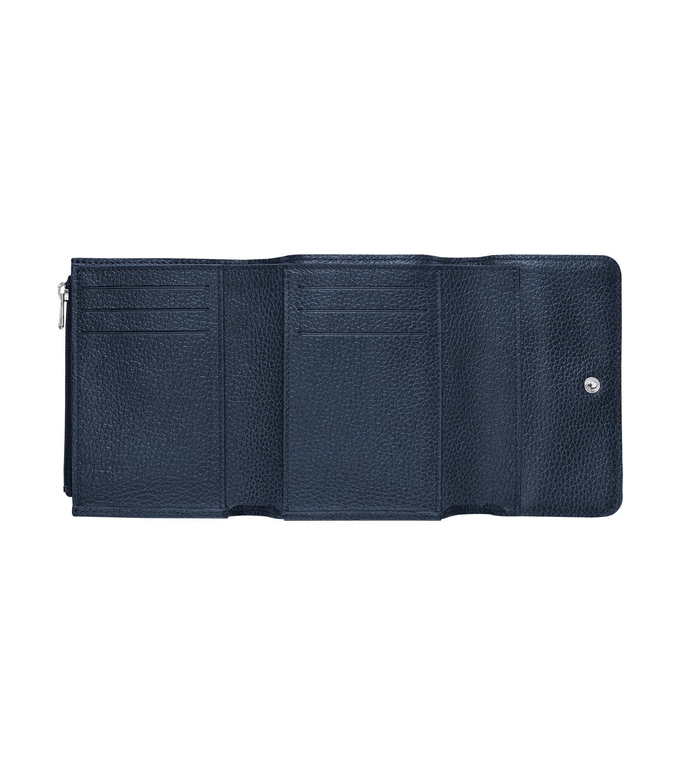 Le Foulonné Compact Wallet Navy