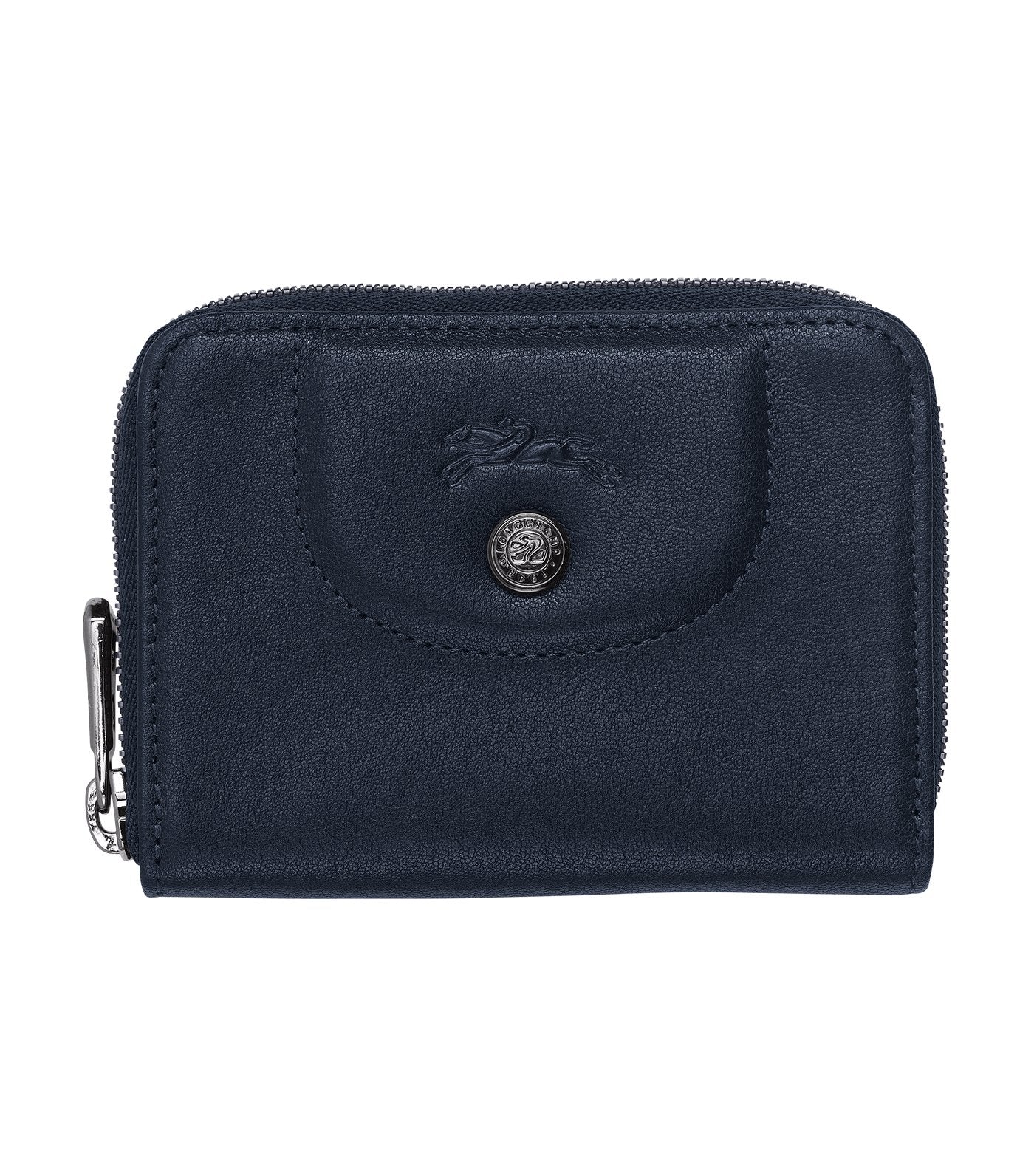 Le Pliage Cuir Cardholder Navy