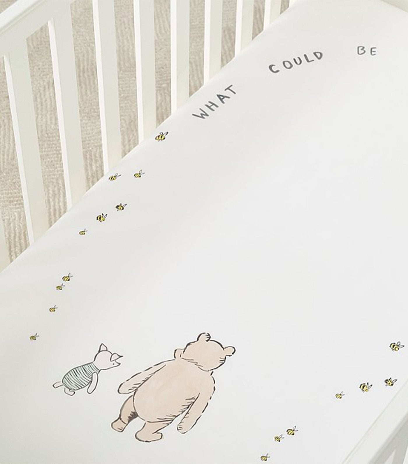 pottery barn kids disney winnie the pooh picture perfect organic fitted crib sheet