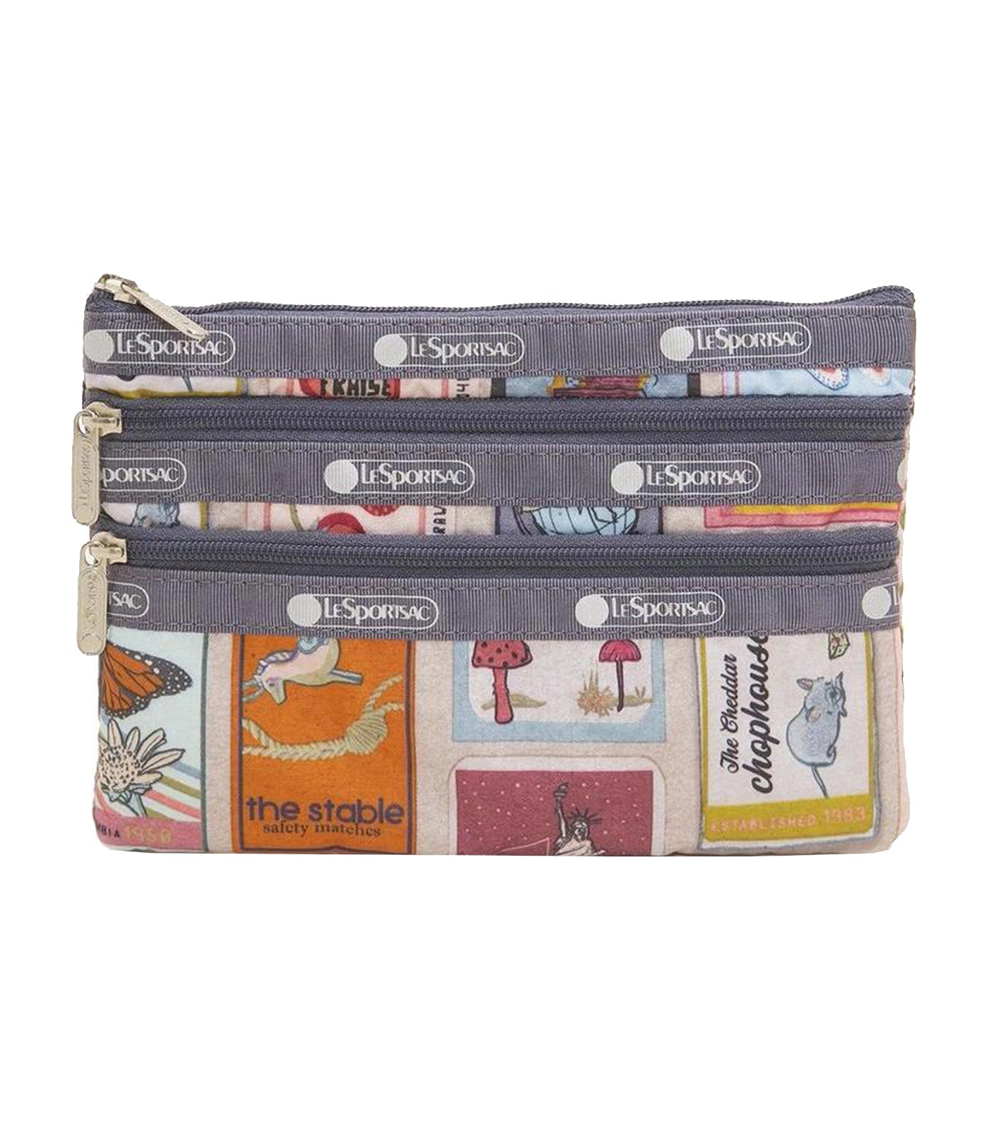 3-Zip Cosmetic Case Perfect Match