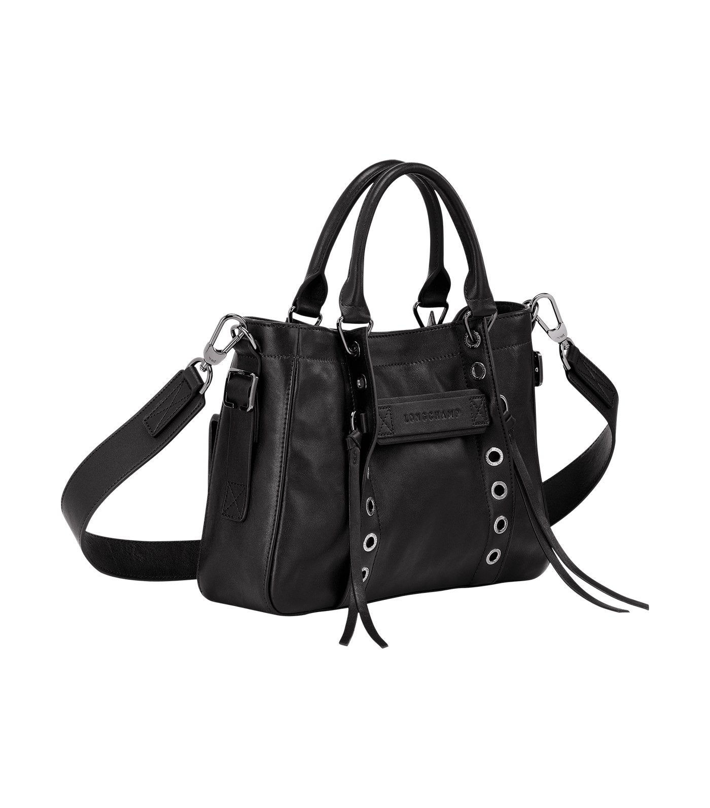 3D Rock Tote Bag S Black