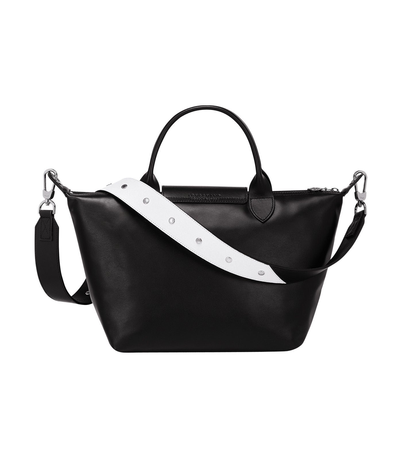 Le Pliage Cuir Estampe Top-Handle Bag S Black