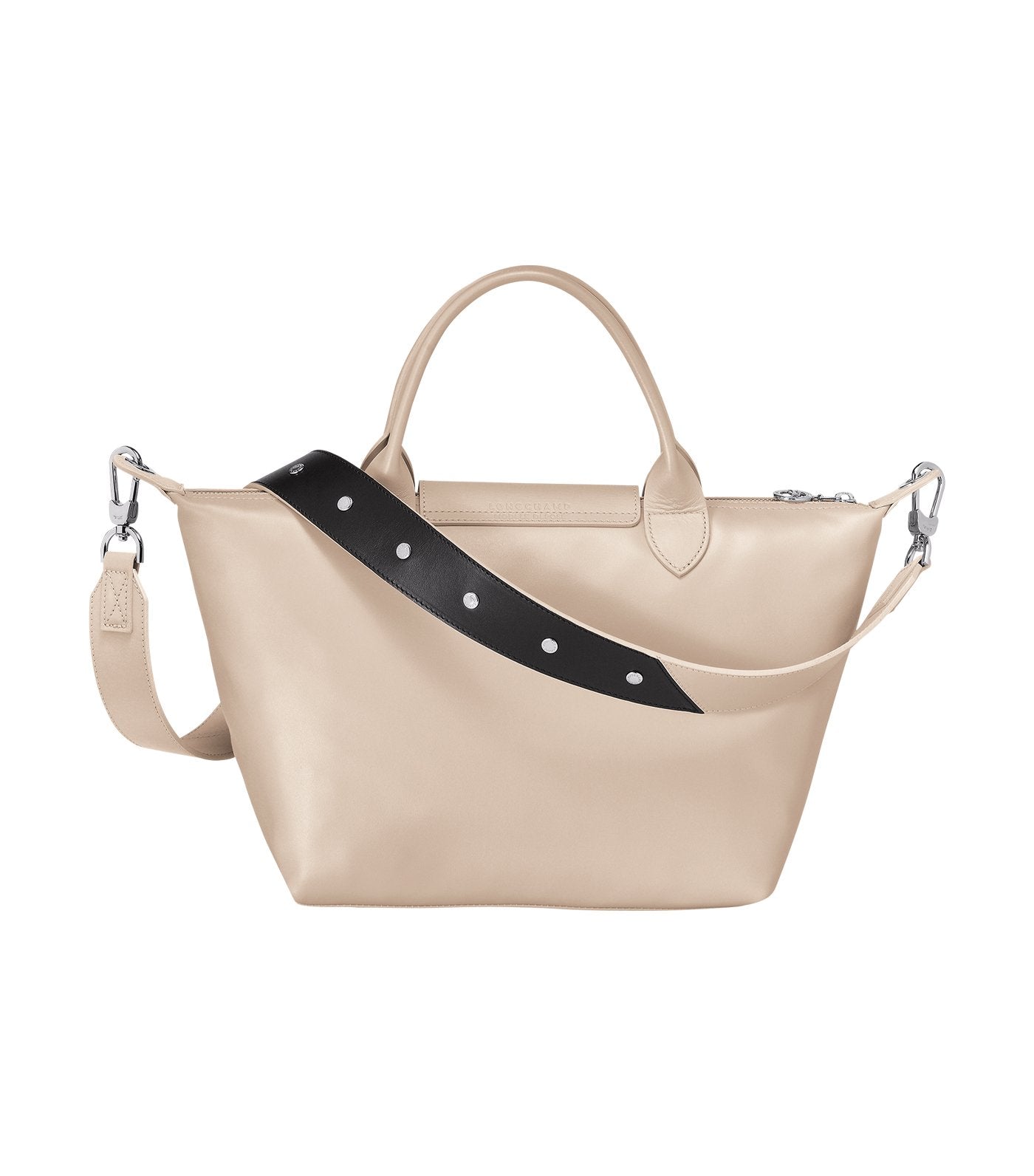 Le Pliage Cuir Estampe Top-Handle Bag S Chalk