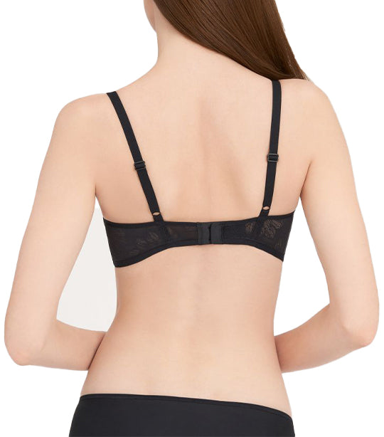 FitSmart No Wire Easy Size Bra Black