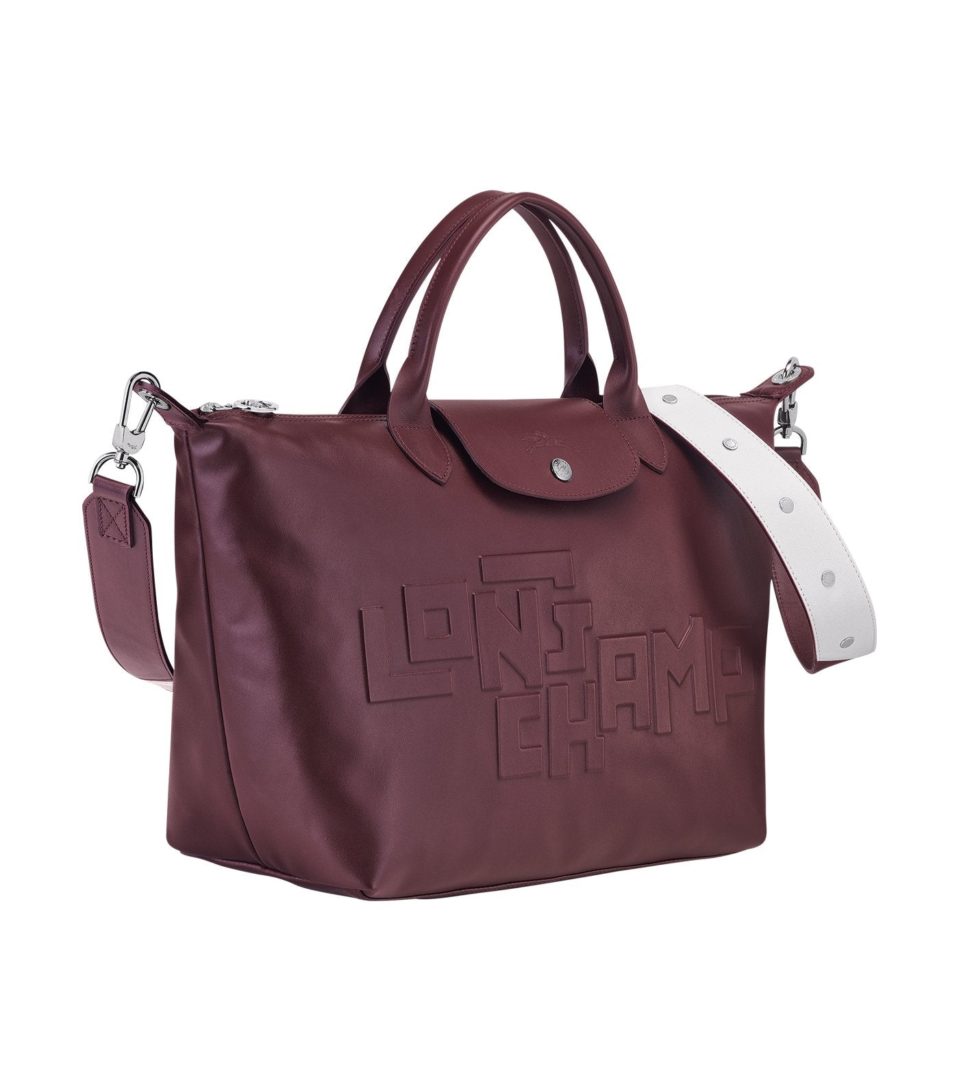 Le Pliage Cuir Estampe Top-Handle Bag S Brandy